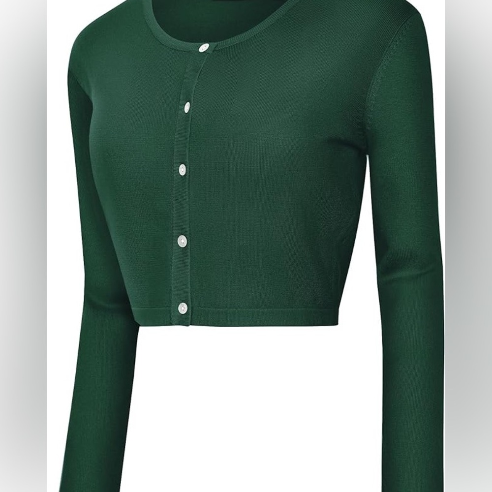 Green sweater top